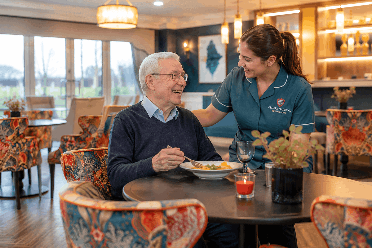 A family discussing medical continuity, memory support and transparent care fees